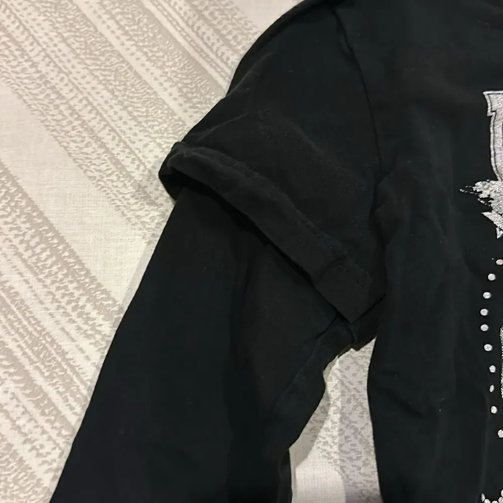 Diesel Black Shirt on Shirt Graphic Long Sleeve T-Shirt